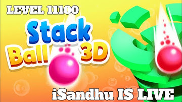 Live Stack ball 3d 🏀 highest score level 11100 challenges 🎮 #stackbounce #viral #gaming #stackball3d