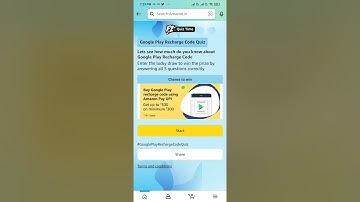 Amazon Google play Recharge Code quiz Answers!!