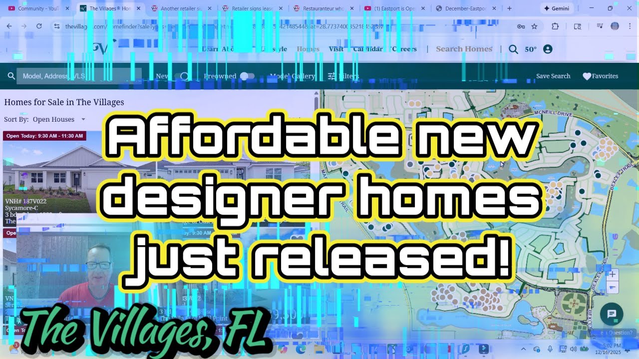 В продаже появились новые доступные по цене дизайнерские дома! Виллиджс, Флорида.