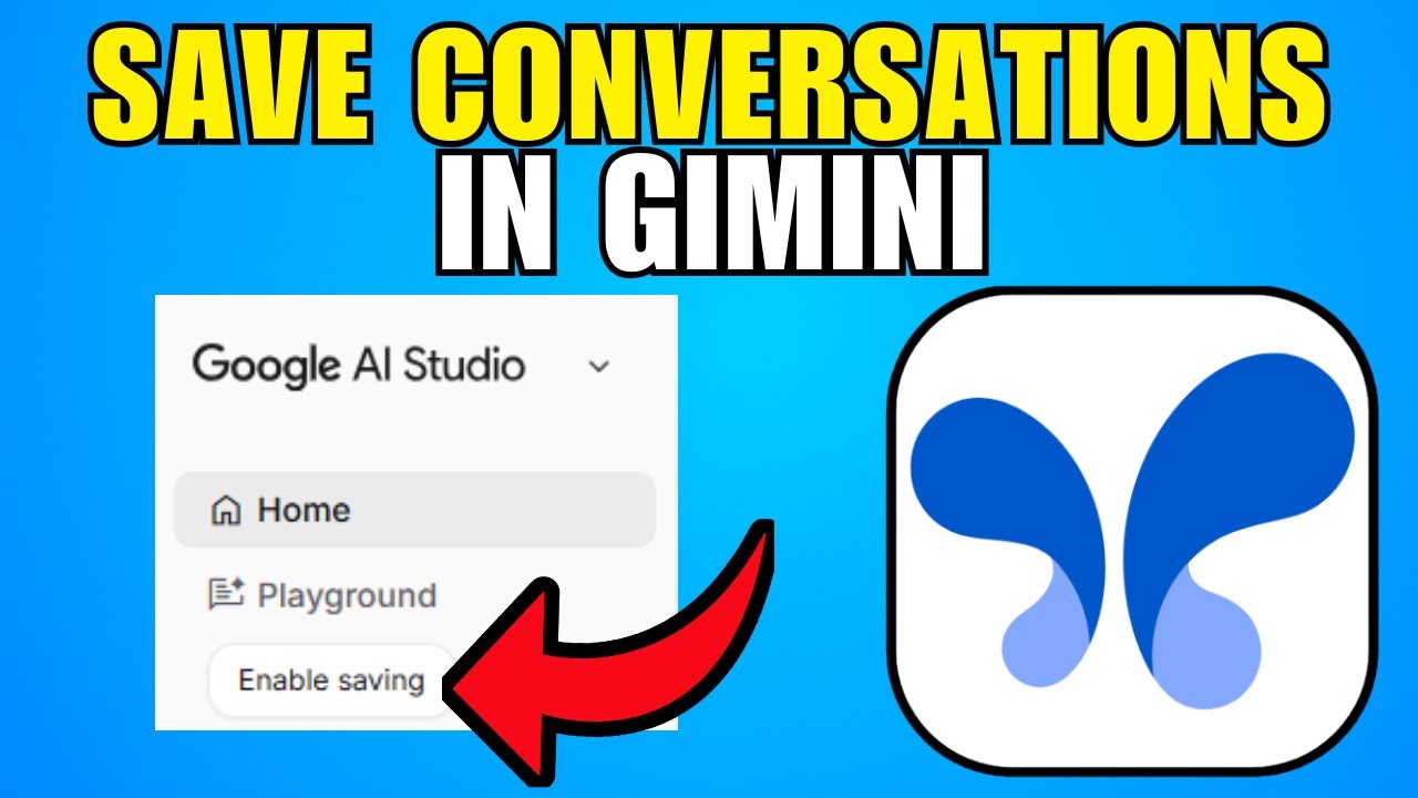 How To Save Conversations In Gemini Google AI Studio (2026) (Best ...