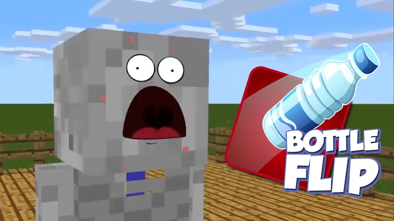 MONSTER SCHOOL BOTTLE FLIP CHALLENGE MINECRAFT ANIMATION YouTube