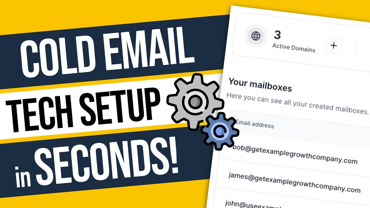 Cold email technical setup in seconds, not days! (Mailforge Overview)