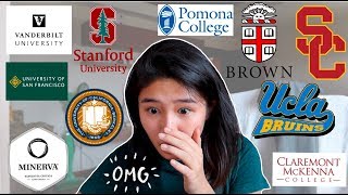MY COLLEGE DECISION REACTIONS 2020 (Stanford, Brown, UCLA, Pomona, and more!)