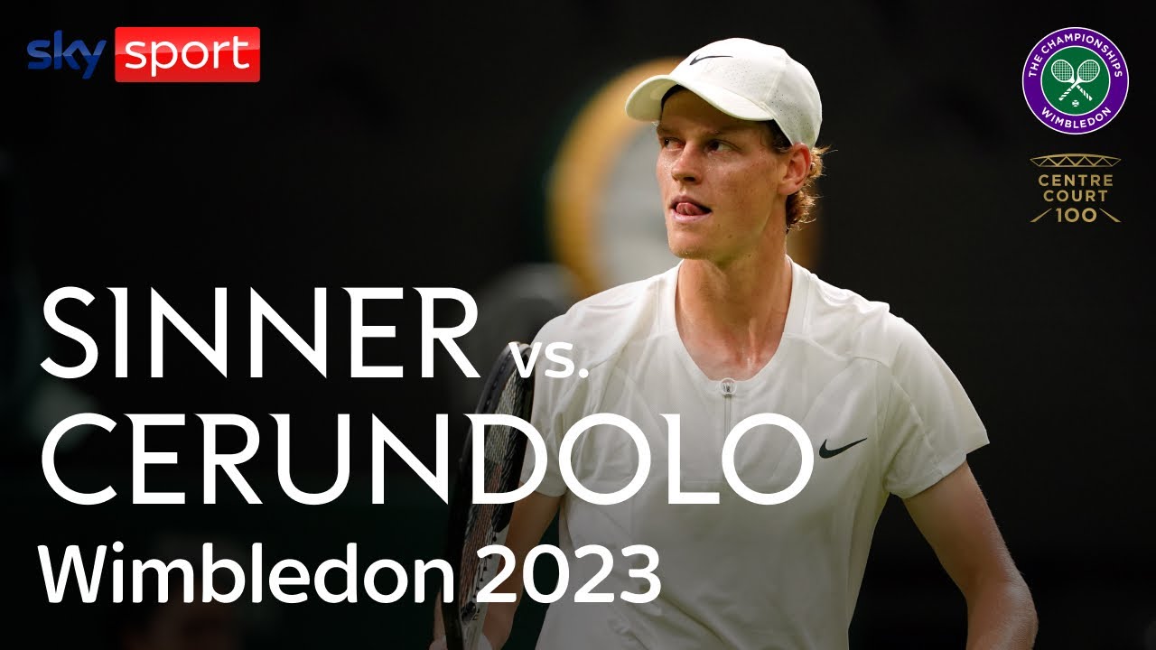 Tennis, Wimbledon Sinner-Cerundolo 6-2, 6-2, 6-2