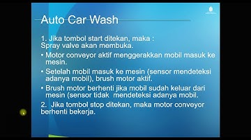 Simulasi Mesin Cuci Mobil Otomatis dengan CX-Programmer dan CX-Designer
