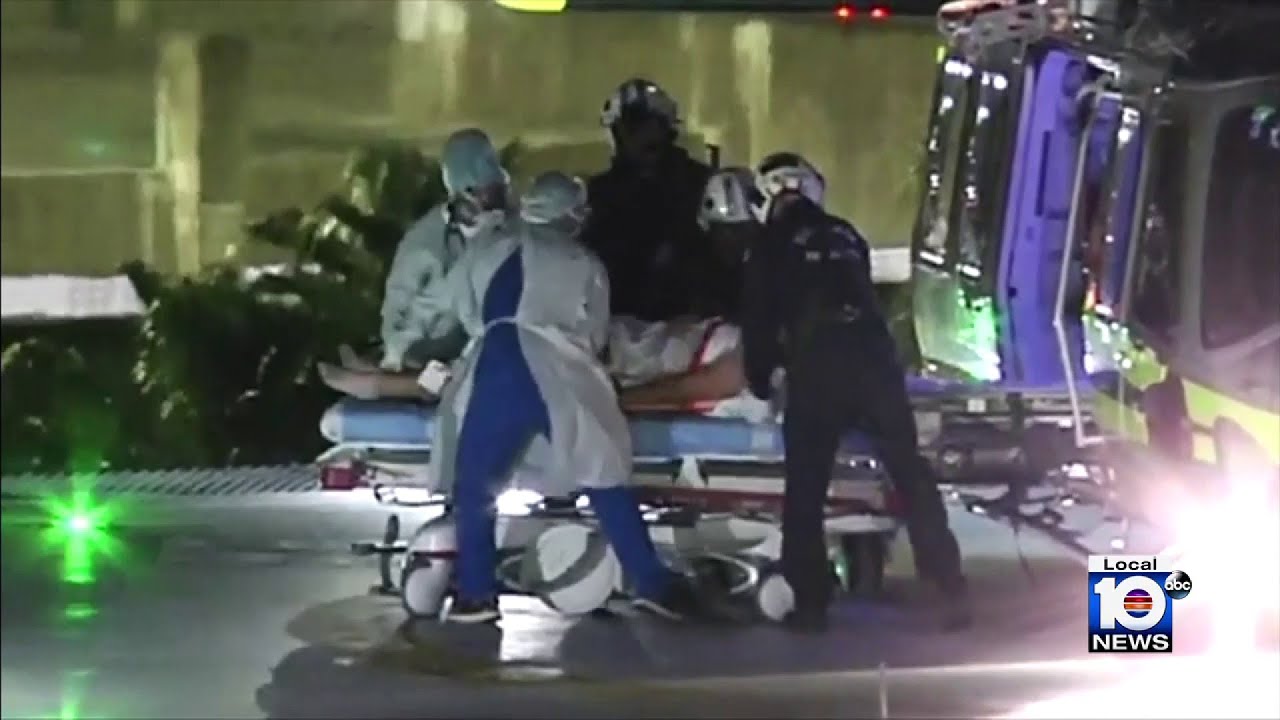 Miami-Dade police officer injured in crash - YouTube