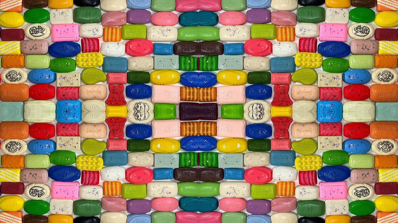 First cut! Soap cubes. Compilation. Asmr soap. Cutting soap.