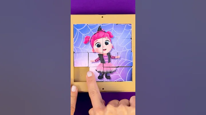 Jill The Witch Party Puzzle! 🧩 Halloween Craft Fun & Games With Little Angel #shorts #puzzle