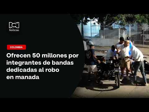 50 million reward offered for members of robbery gangs in Cartagena