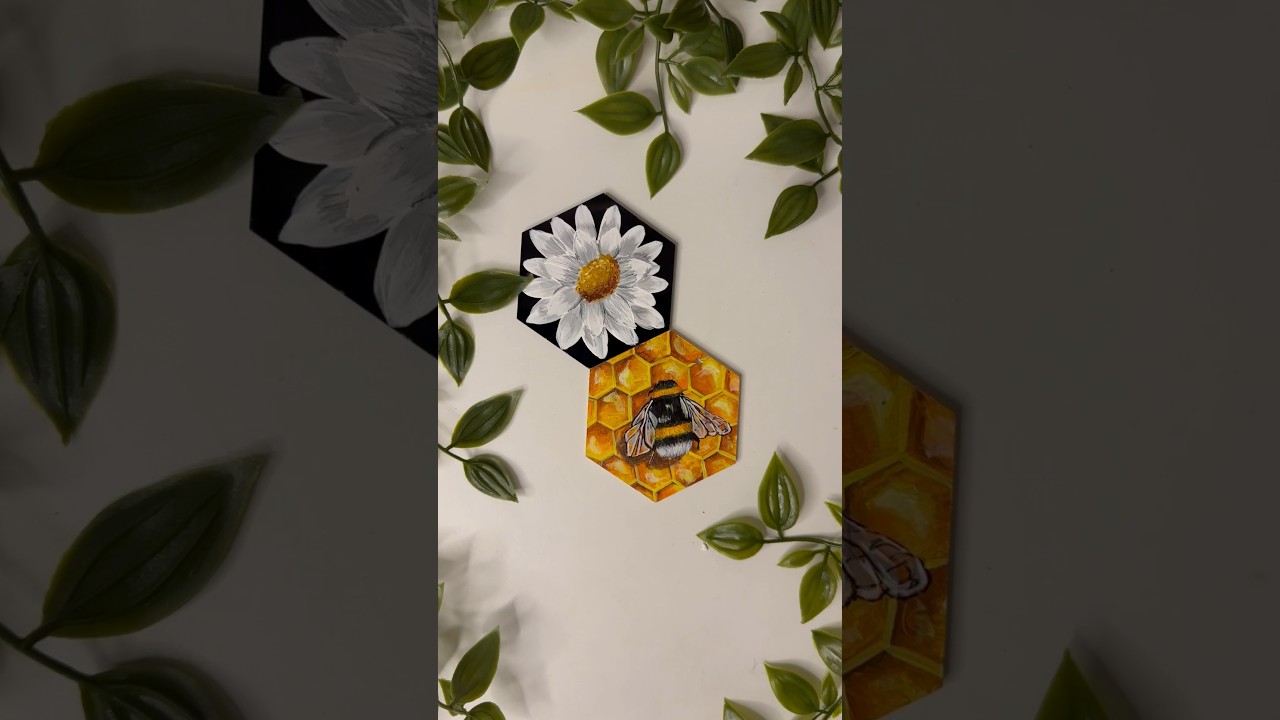 Acrylic sheet keychains 🐝🌼 