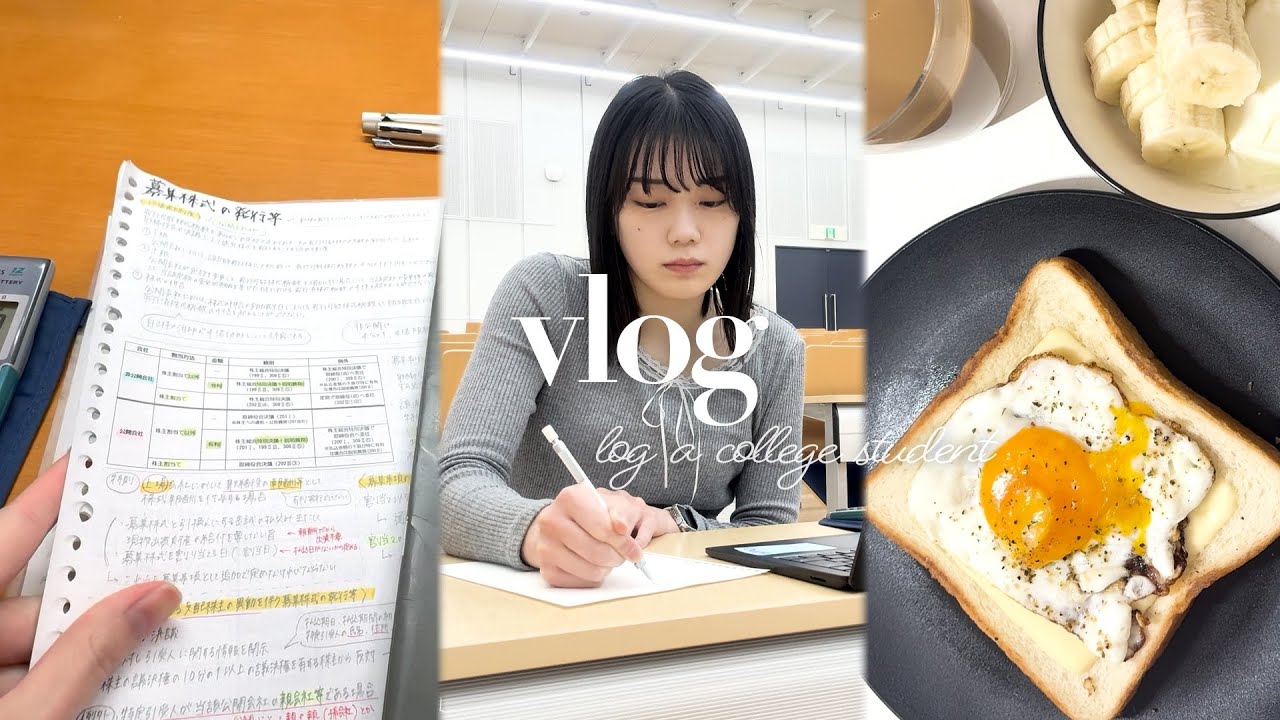 【vlog】公認会計士試験 受験生の１日｜中央大学商学部