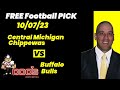 Free Football Pick Central Michigan Chippewas vs Buffalo Bulls , 10/7/2023 College Football