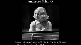 Annerose Schmidt Mozart - Piano Concerto No.20 Kurt Masur Dresden PO