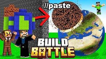 Cheating with //PASTE in Minecraft Build Battle