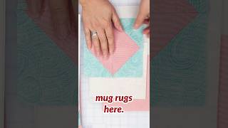 DIY Mug Rug from 3-yard Quilt Pattern! #shorts #diy