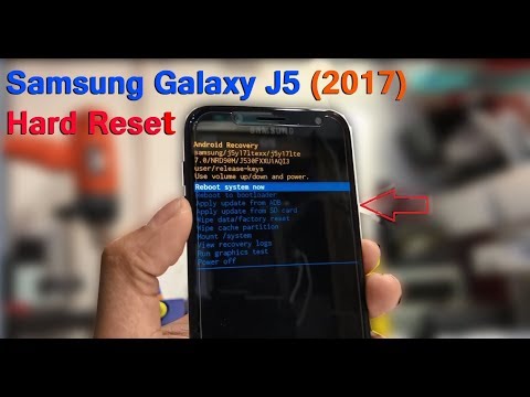 Samsung Galaxy J5 17 Hard Reset Youtube