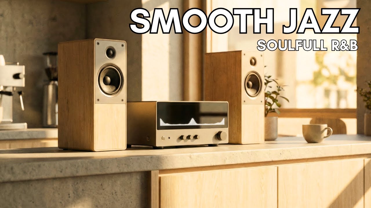 Rainy Rooftop Coffeehouse Jazz 🌧️☕ Smooth Soul R&B for Sleep, Study & Calm Nights