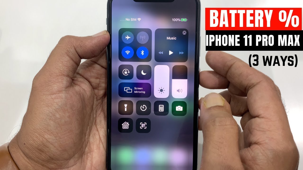 How to Show Battery Percentage on iPhone 11 Pro Max - YouTube