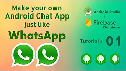 Make an Android App like WhatsApp - Android Chat App using Firebase - Firebase Group Chat Android - Android Group Chat App using Firebase - Playlist 