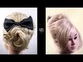 リボンのヘアアクセを使ったアップヘア/Up hairstyle