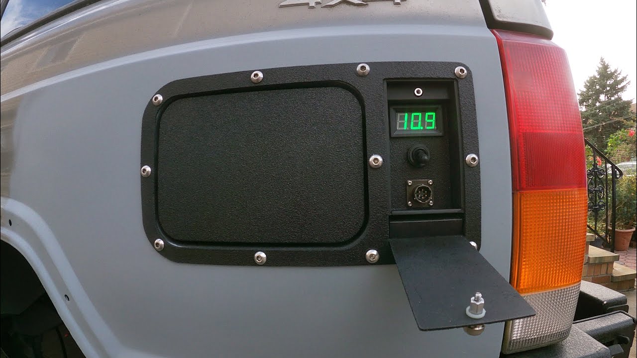 Jeep XJ Rear winch control panel.