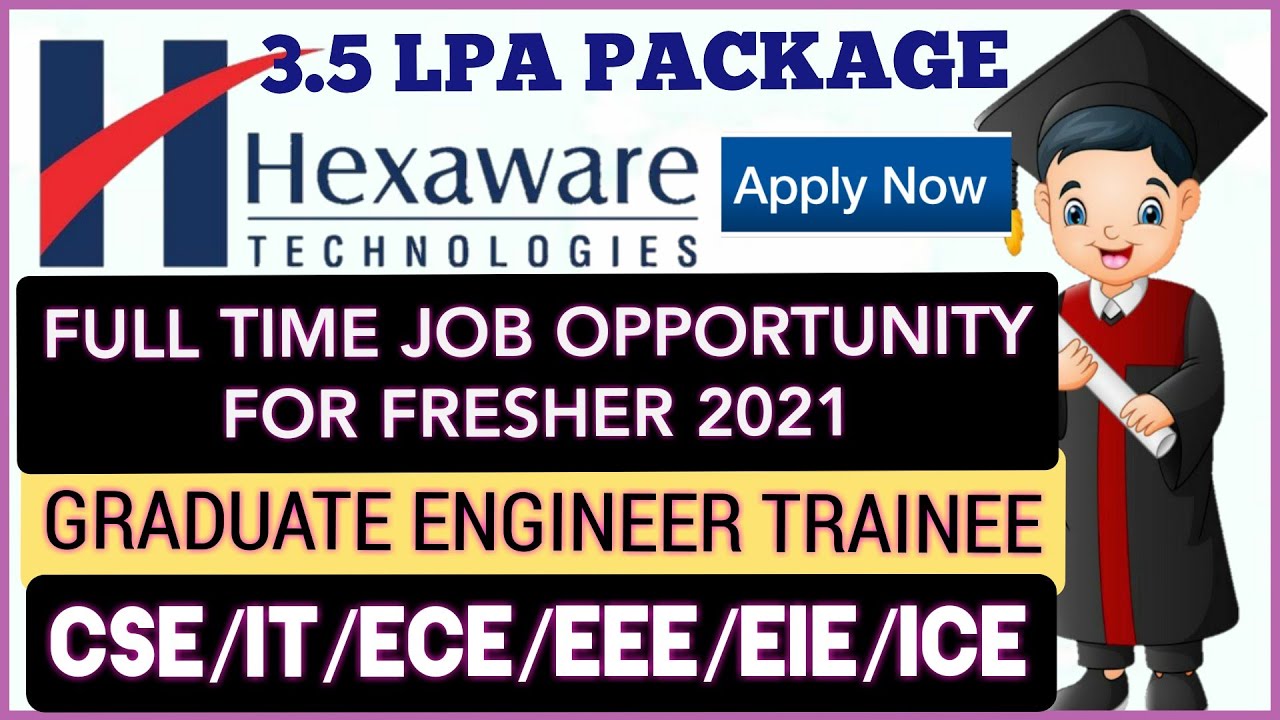 Hexaware Job Opportunity For Batch 2021 - Salary 3.5 LPA | Hexaware Off ...