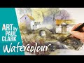 A watercolour landscape tutorial using soft pastels.
