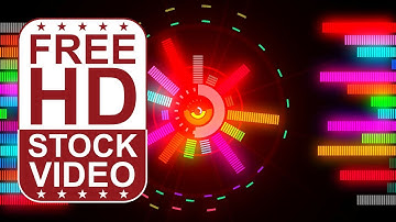 Free Stock Videos – VJ Loops DJ music equalizer colorful animated 3D motion graphics