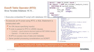 TechBytes: Using R and Python with Vantage | Part 4 . R and Table Operators