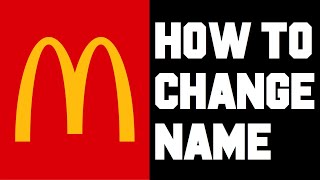 McDonald's How To Change Name in Mobile App - How To Change Name McDonald's App Account Settings screenshot 3