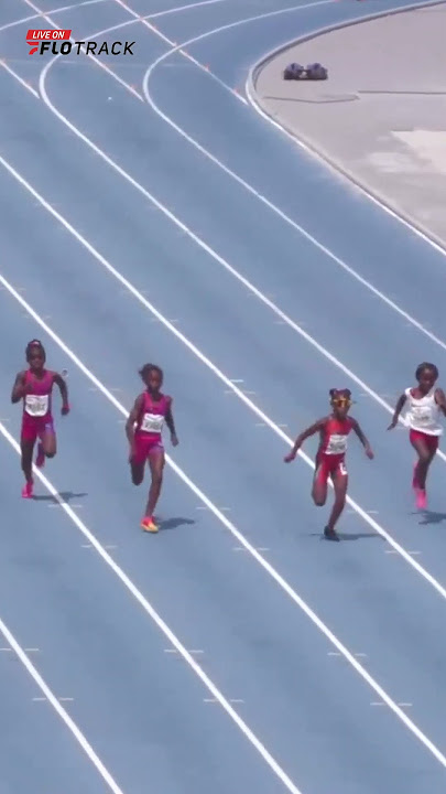 New National Record In Girls 8-And-Under 100m At AAU Junior Olympics 2023
