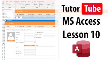 MS Access Tutorial - Lesson 10 - Save, Save As and Open Database