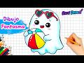 Cómo dibujar FANTASMA DE VERANO - Dibujos paso a paso fáciles ????☀️