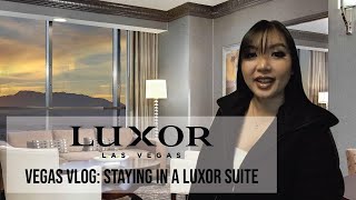 Las Vegas Vlog | Staying at Luxor in the Tower One Bedroom Suite