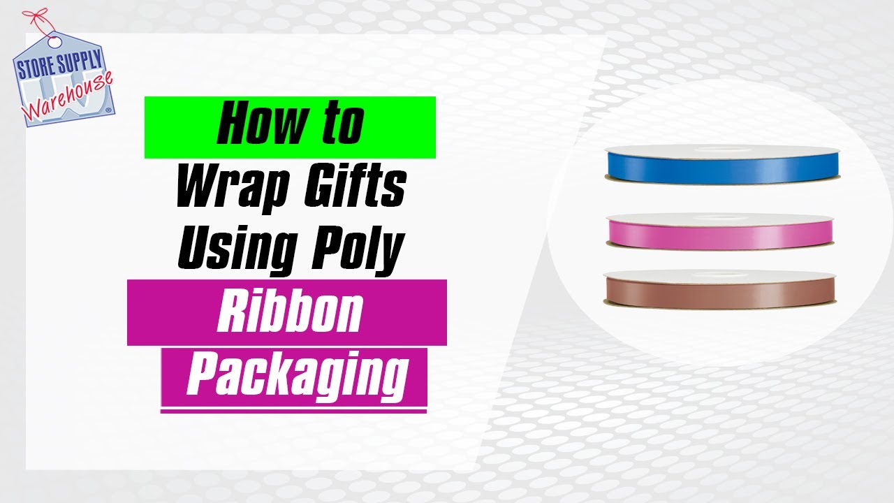 Gift Ribbon: Poly Ribbon for Wrapping & Curling