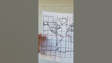 Folding and labeling a map step 1