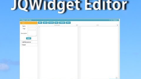 Widget Code Editor