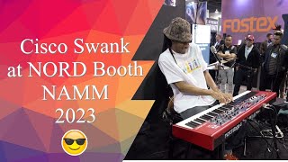 Cisco Swank at NORD Booth NAMM 2023