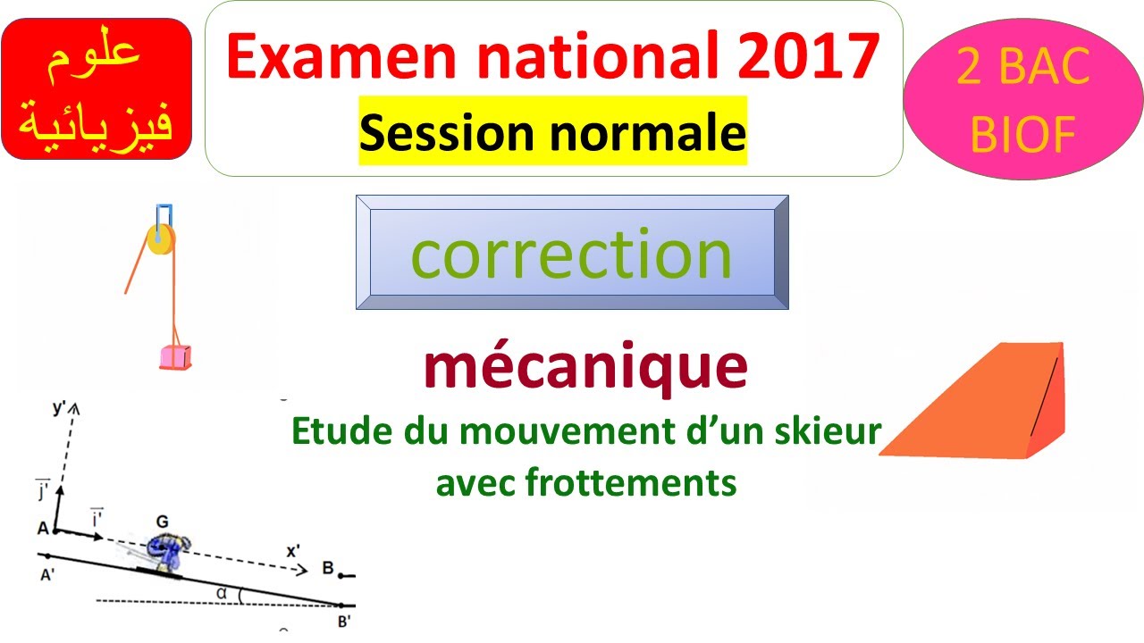 examen national de physique 2017 session normale