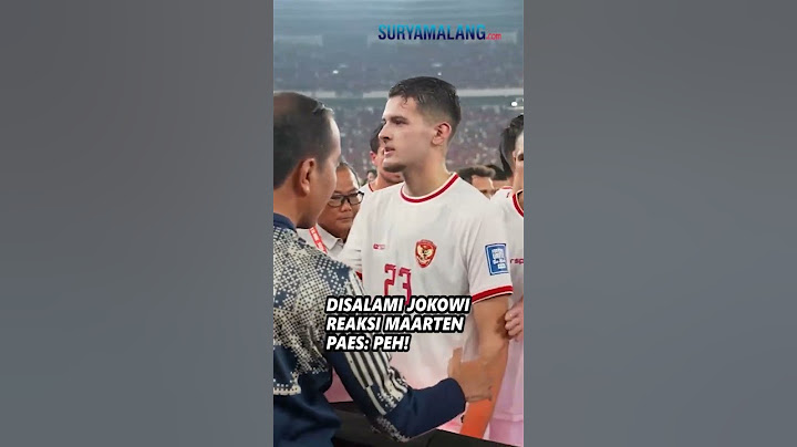 KOCAK! Maarten Paes Disalami Jokowi seusai Timnas Indonesia Tahan Imbang Australia PEH!
