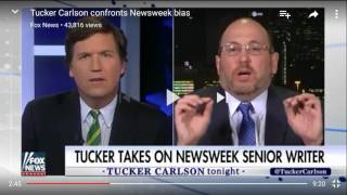 Tucker Carlson destroys Newsweek bias!!