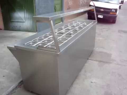 Cocinas industriales muebles de acero inoxidable youtube Diseño de cocina Industrial mueble