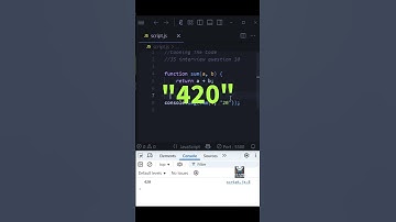 What is "4" + 20? Javascript interview series question 10  #coding #learnjavascript #interview #code