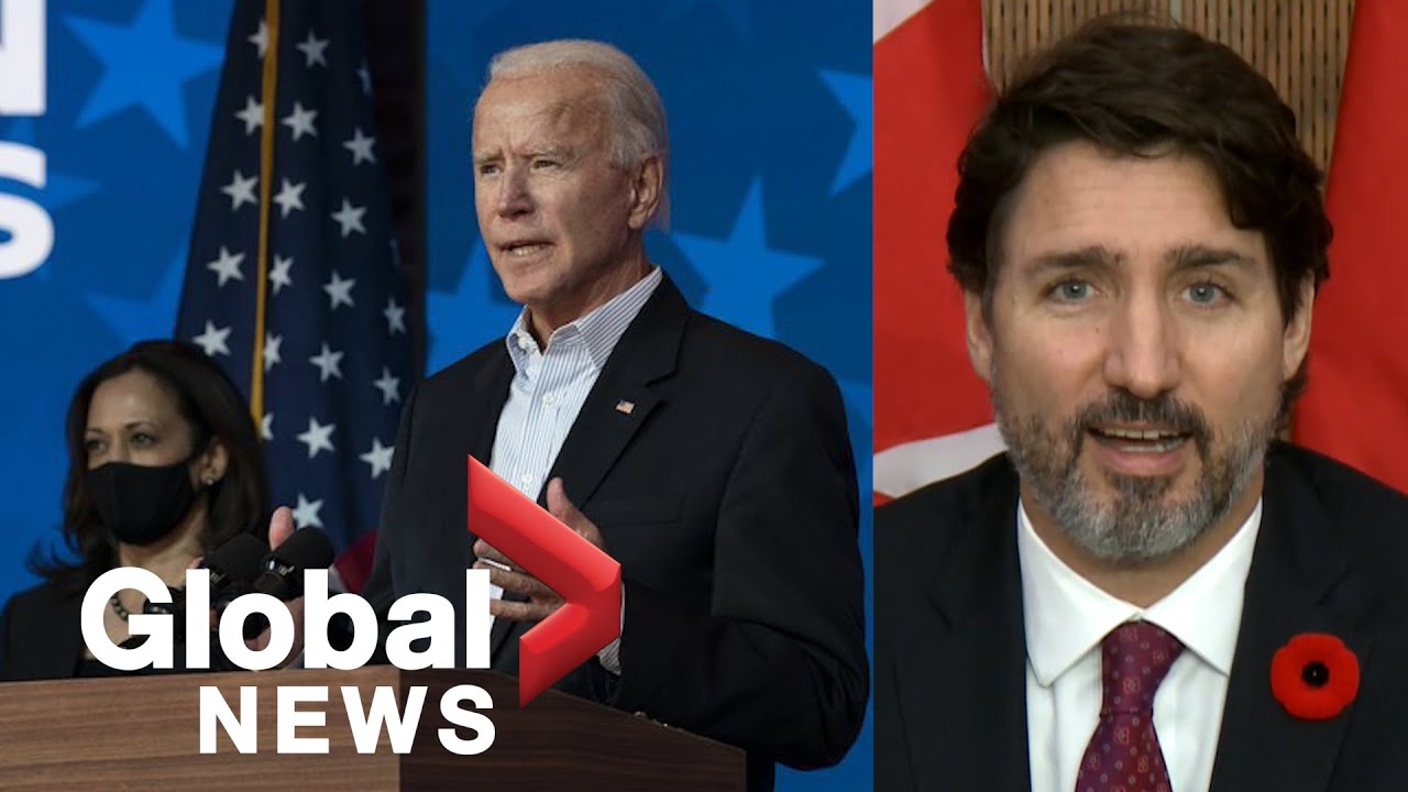 US election: Justin Trudeau congratulates Joe Biden, Kamala Harris