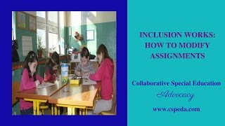 INCLUSION WORKS: How To Modify Assignments