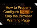 How to Properly Configure Ngrok to Skip the Browser Warning Page