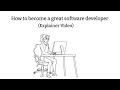 How to become a great software developer