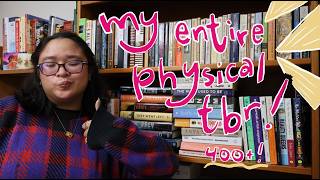 😵‍💫 going through my entire physical tbr (400+ books 😅)