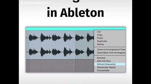 🔔 Producer Tip - Extracting Grooves in Ableton 🔔
