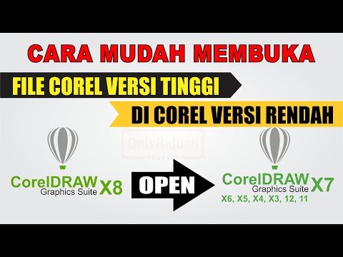 Cara Mudah Membuka File Corel Versi Tinggi di Corel Versi Rendah - Tips dan Trik